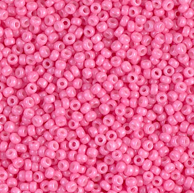 11/0 Opaque Carnation Pink Miyuki Seed Beads (20g) 11-1385