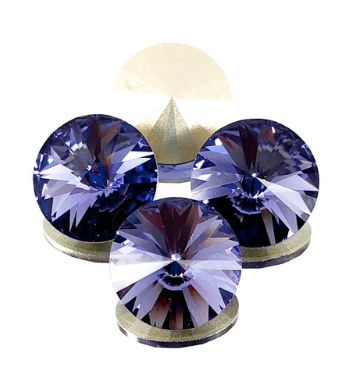 12mm Tanzanite Rivoli (1 Piece)