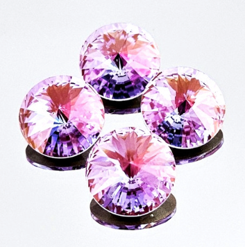 12mm Violet Cognac Rivoli (1 Piece)