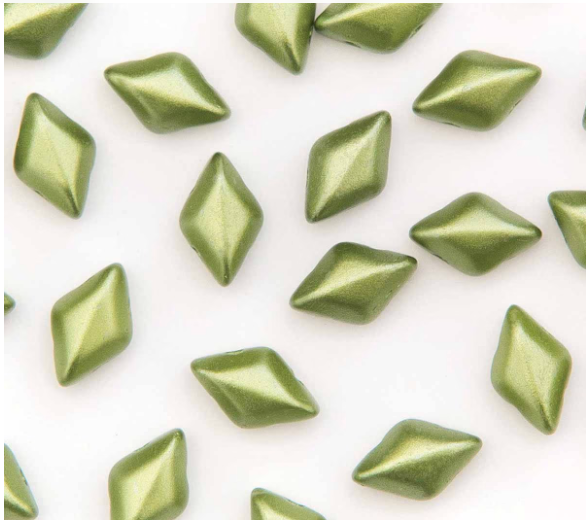 8x5mm Pastel Olivine Gemduo Beads (8g)