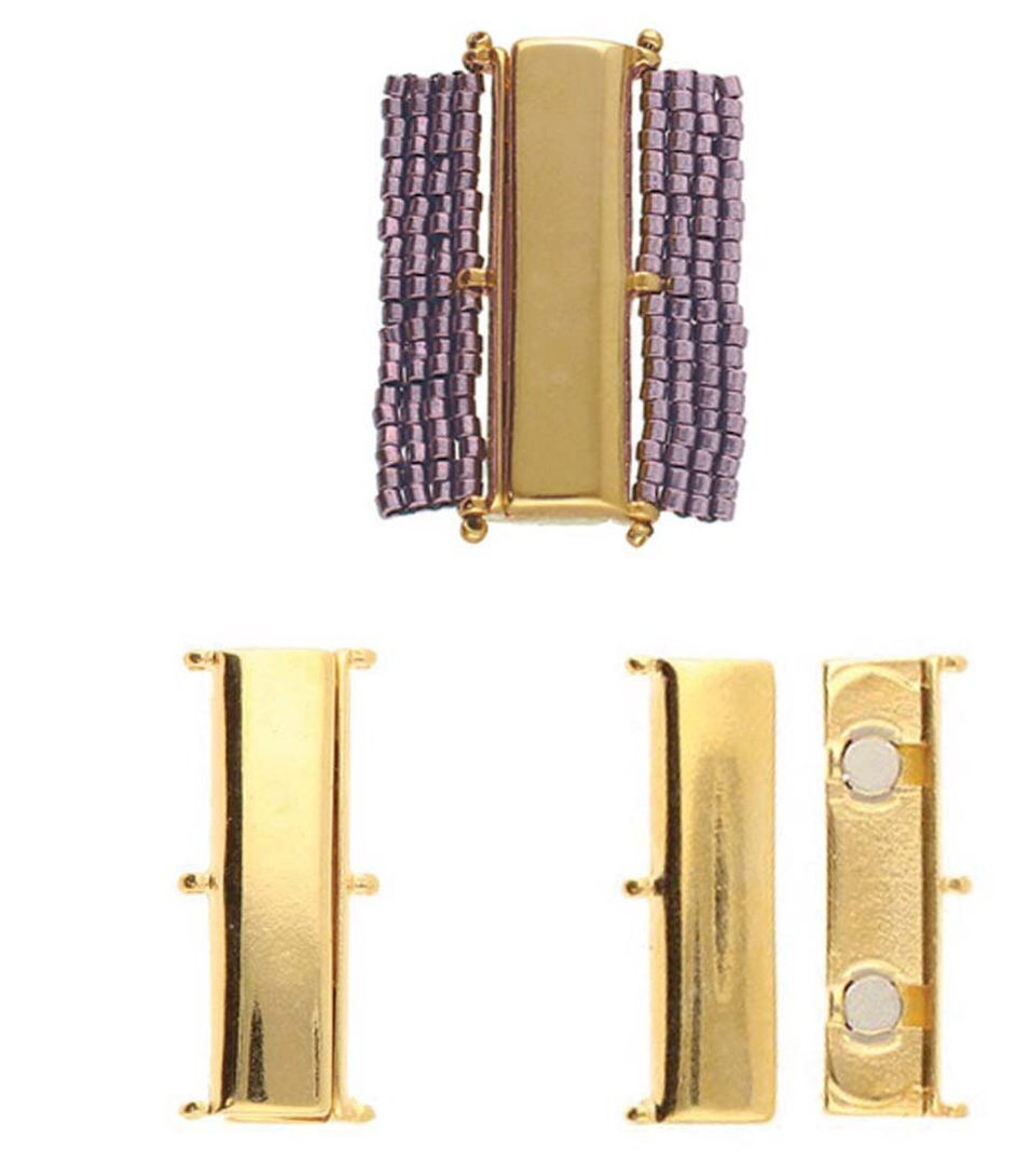 AXOS III DELICA MAG CLASP GOLD PLATE - 1 Piece
