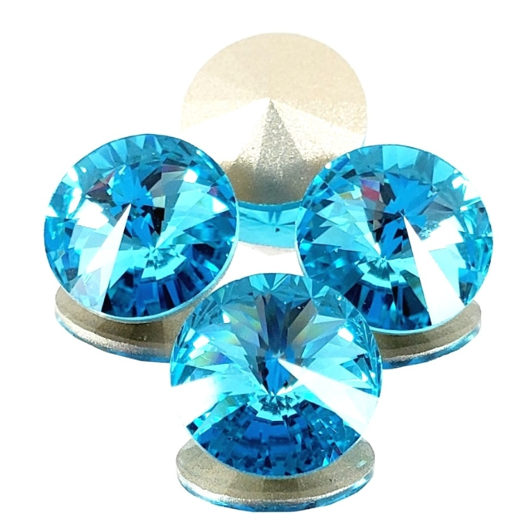 14mm Dark Aqua Rivoli