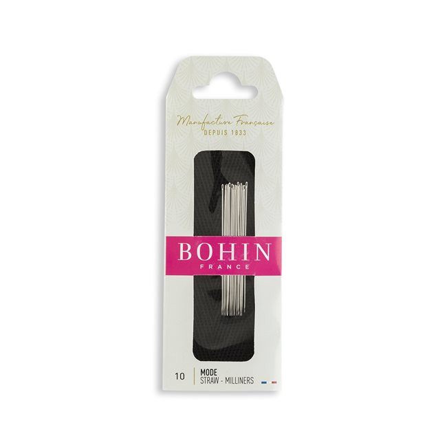 Bohin Straw Milliners Hand Needles - Size 10 - 15/Pack
