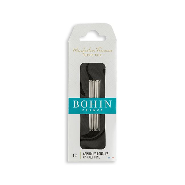 Bohin Long Applique Hand Needles - Size 12 - 15/Pack