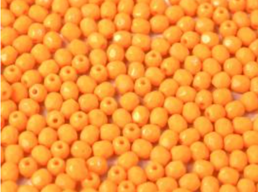 4mm Sunflower Yellow Fire Polish Beads (50pk)