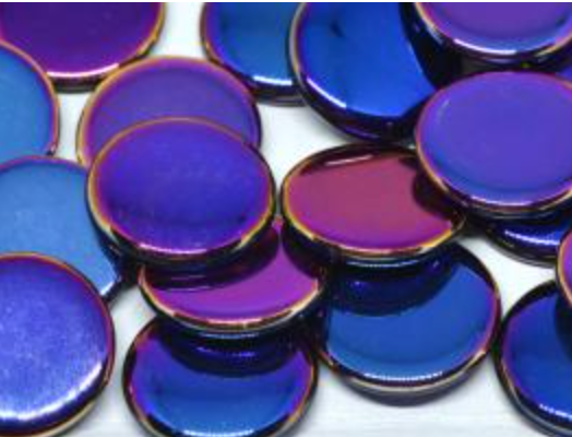 14mm Jet Full Sliperit Extra Low Cabochon (1 Piece)