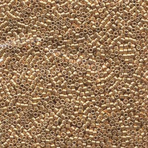 11/0 Galvanized Yellow Gold Delica Beads DB410 (7.2 Grams)