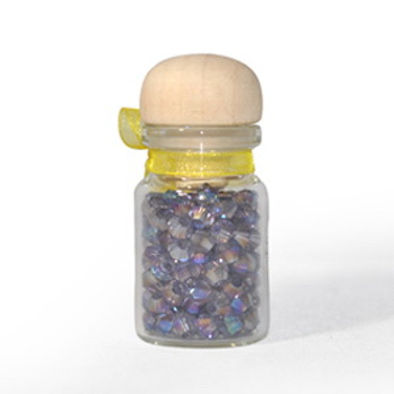 Violet AB 6mm Thunder Polish Bicone Crystals #34AB