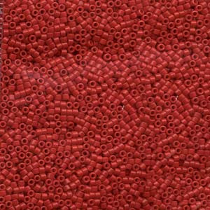 11/0 Opaque Red Delica Beads DB791 (7.2 Grams)
