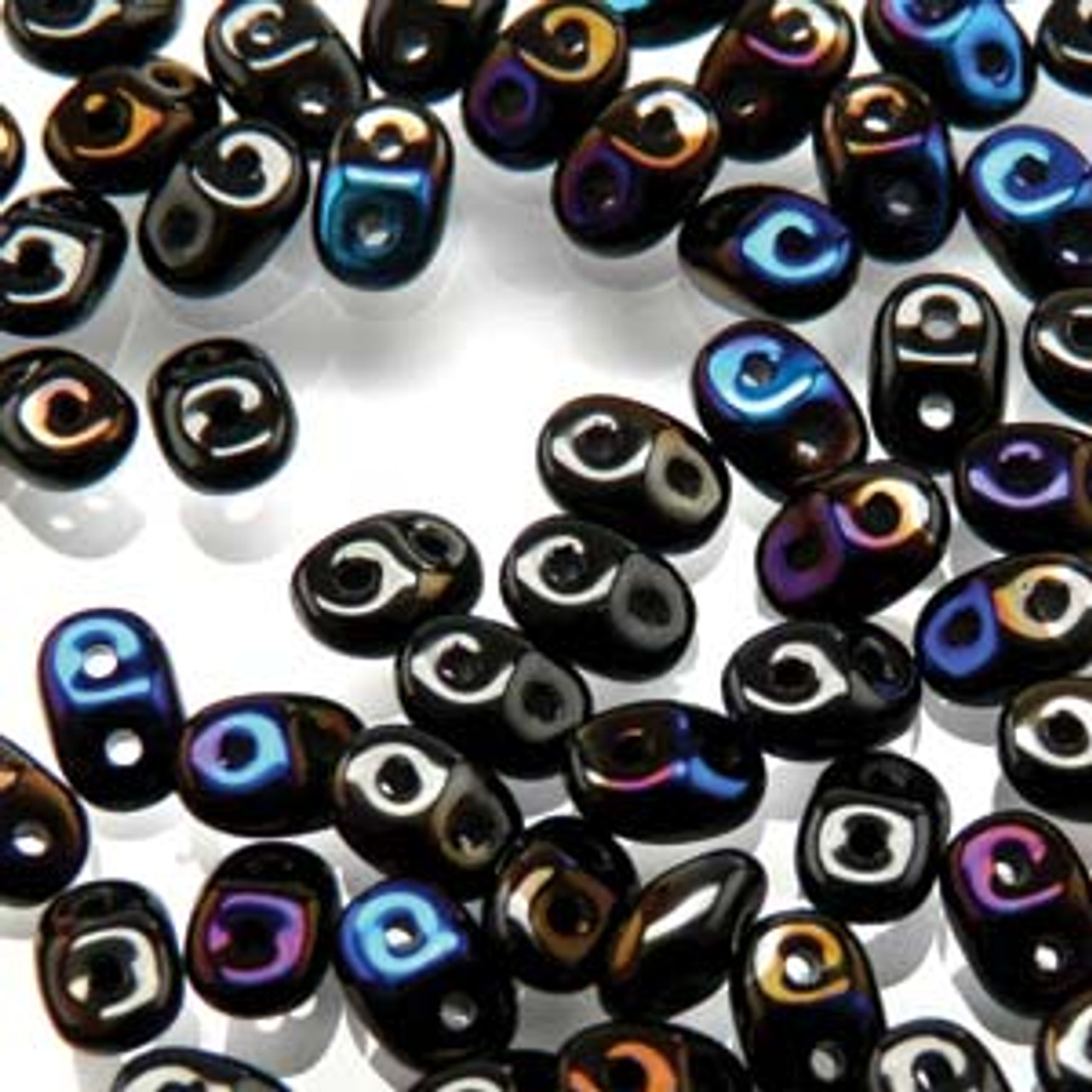 2.5x5mm Jet Azuro Super Duo Beads (8 Grams) DU0523980-22201
