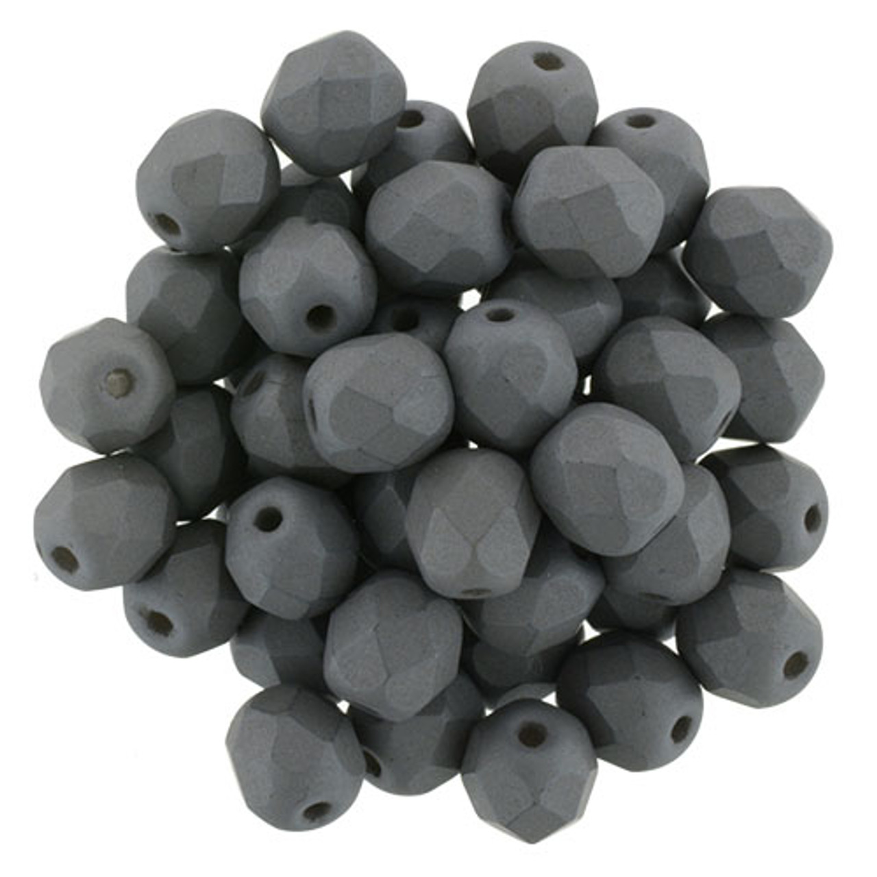 6mm Saturated Grey Fire Polished Rounds