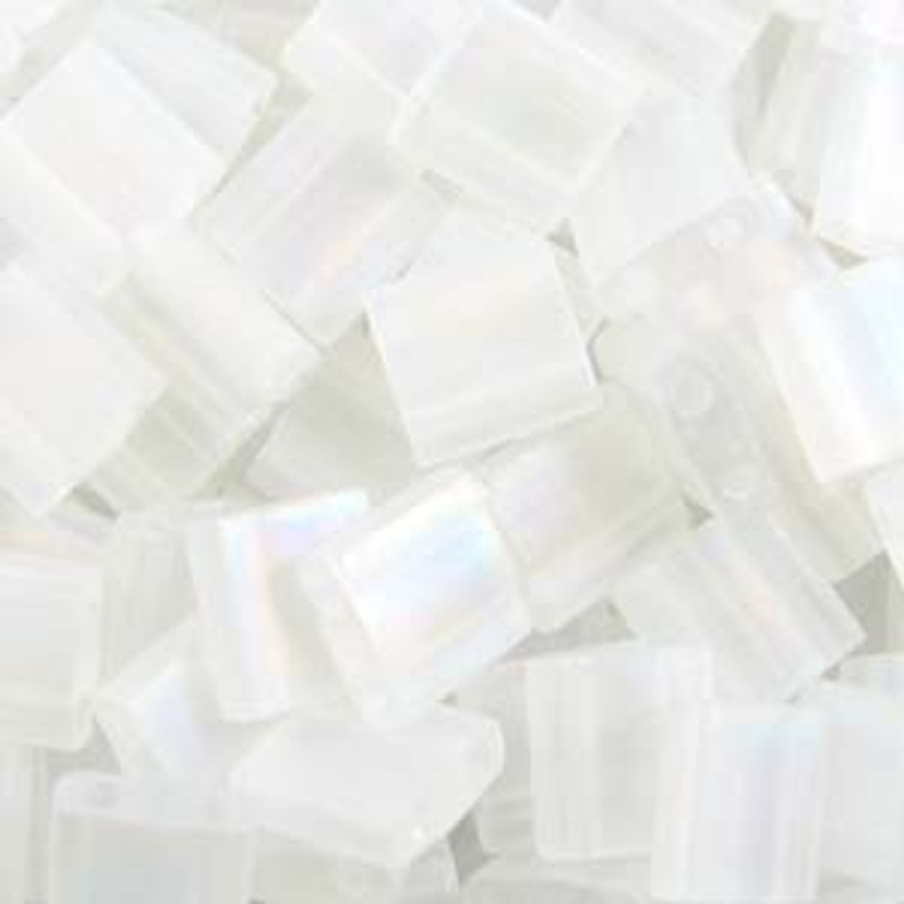 Matte Transparent Crystal 5mm Tila Beads (TL131F)