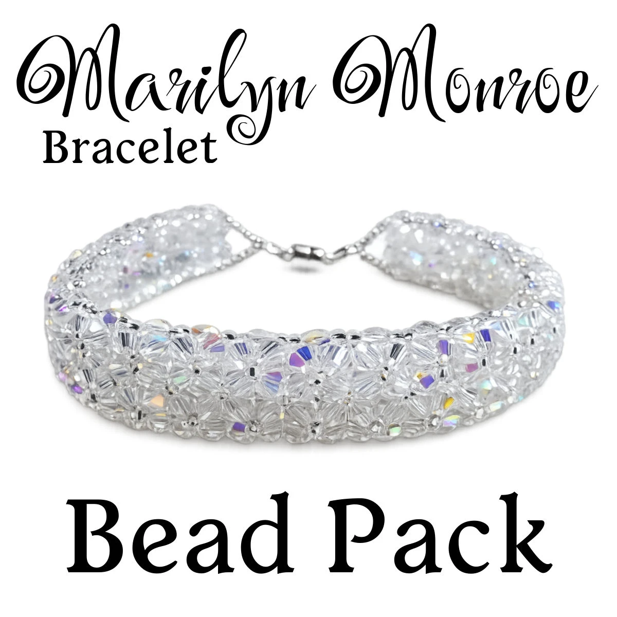 Marilyn Monroe Crystal AB Bracelet Bead Pack