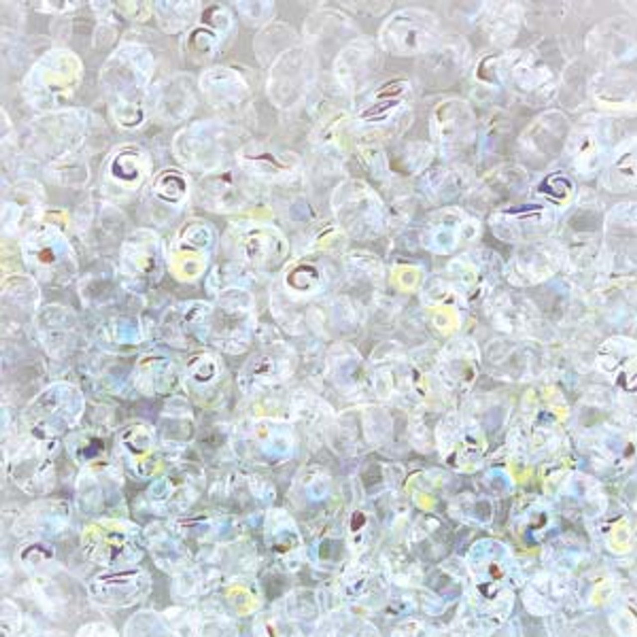 Crystal AB Super Duo Beads (8 Grams) DU0500030-28701