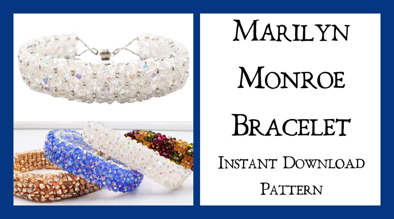 Marilyn Monroe Bracelet Tutorial - INSTANT DOWNLOAD