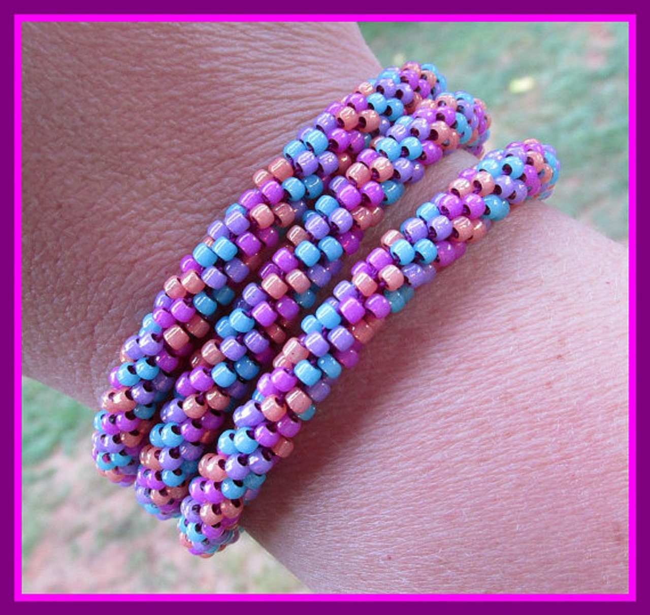 Kumihimo Wrap Bracelet Tutorial - INSTANT DOWNLOAD