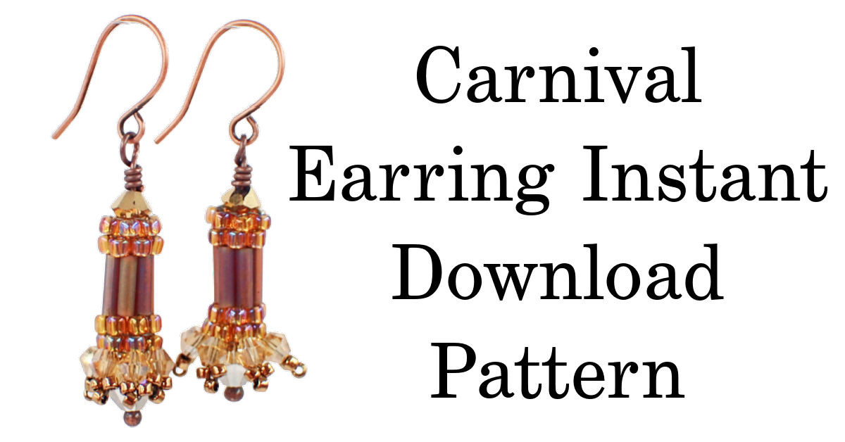 Carnival Earrings INSTANT DOWNLOAD Tutorial