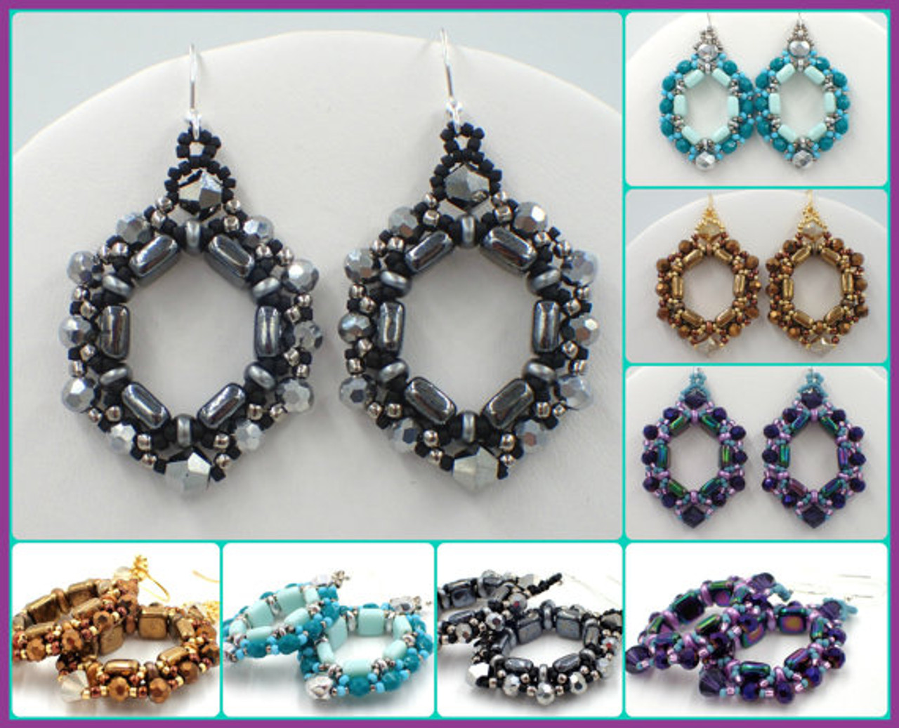 Cobblestone Earrings INSTANT DOWNLOAD Tutorial