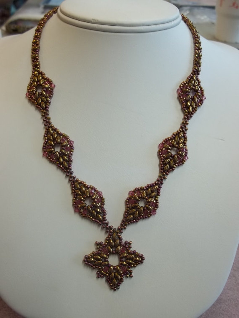 Diamond Duo Necklace Instant Download Pattern