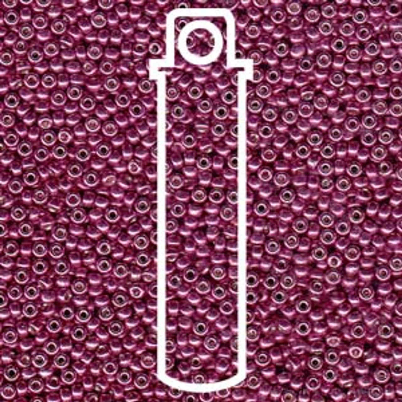 11/0 Duracoat Galvanized Magenta Miyuki Seed Beads (20 Grams)