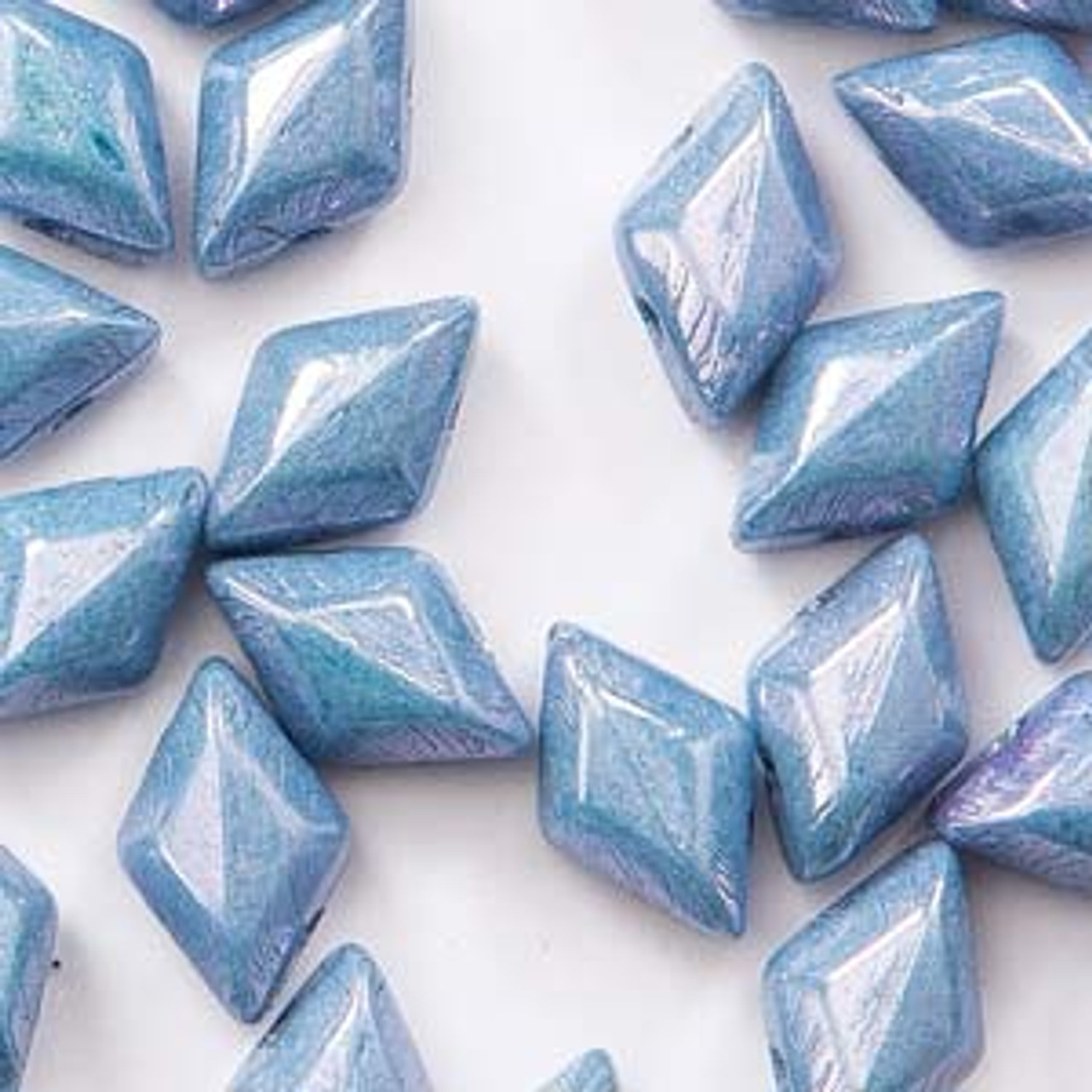 8x5mm Chalk Blue Luster Gemduo (8 Grams)