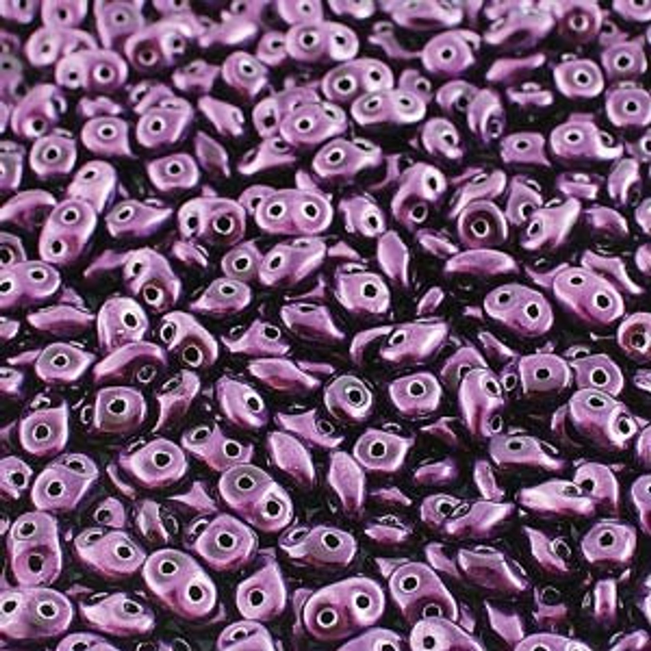 8 Grams 2.5x5mm Metalust Purple Superduo Beads DU0523980-24202