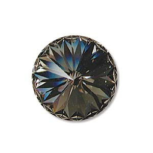 12mm, black, diamond, rivoli