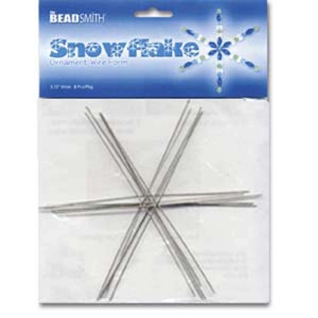 6" Ornament Wire Snowflake Form - 6pk