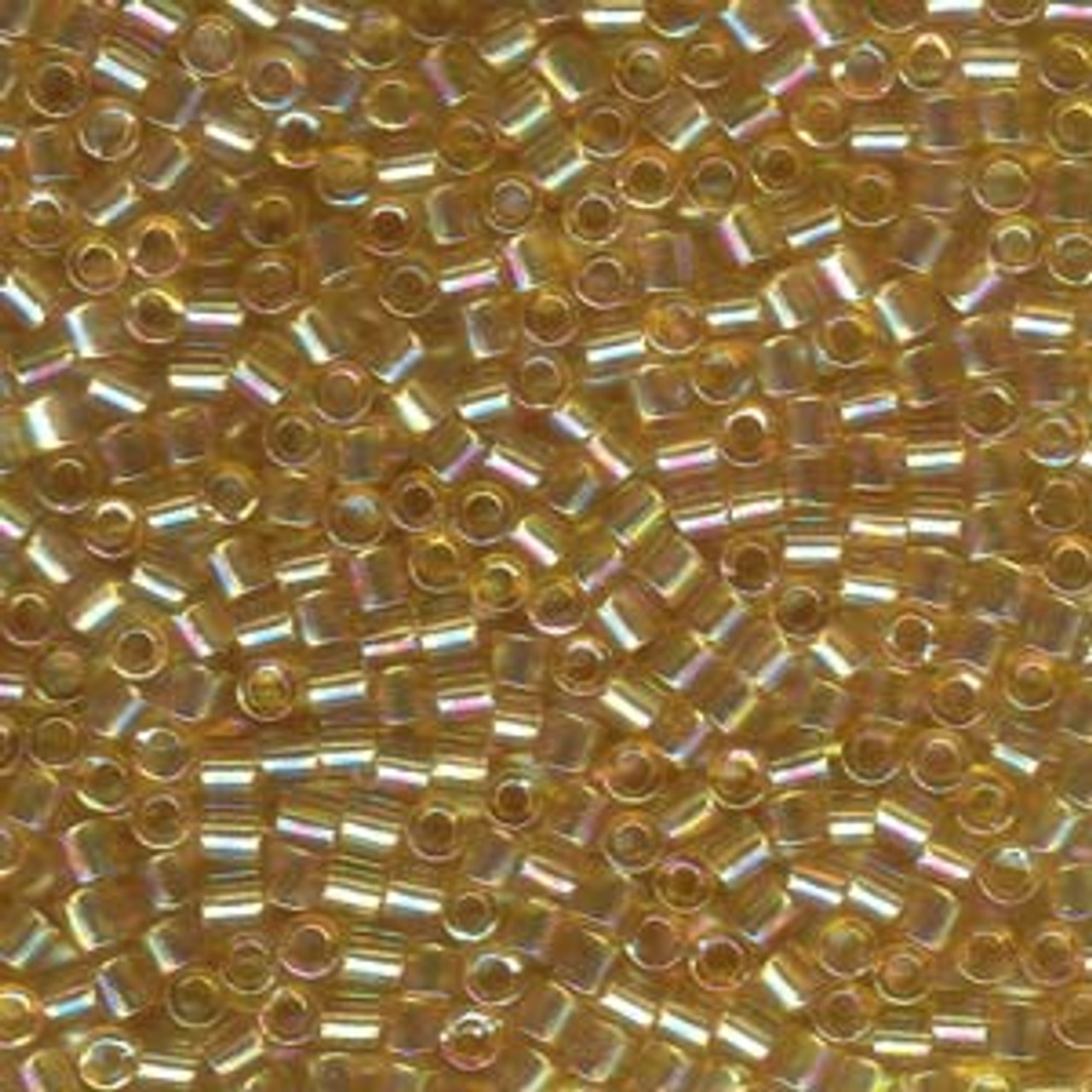 8/0 Transparent Light Amber AB Delica (DBL-0100) (8 Grams)