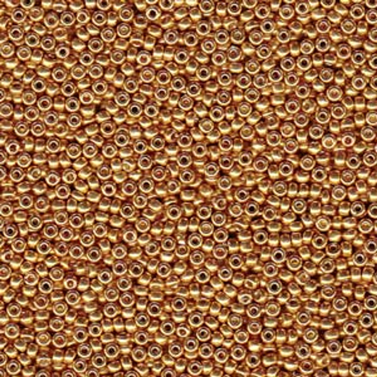 15/0 Duracoat Galvanized Yellow Gold Miyuki Seed Beads 7.2 Grams 15-4203