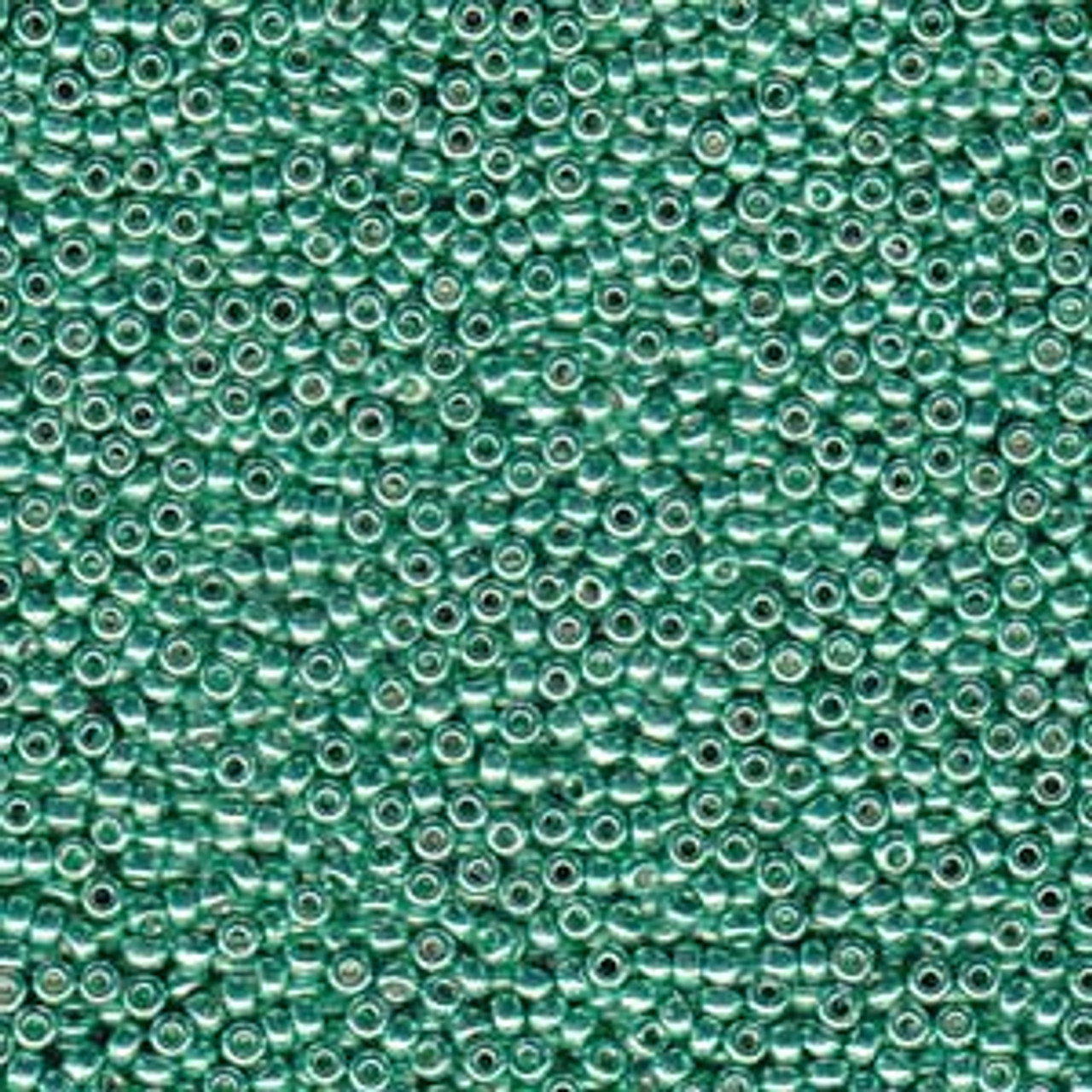 15/0 Miyuki Duracoat Galvanized Dark Mint Green 8 Grams (15-4214)