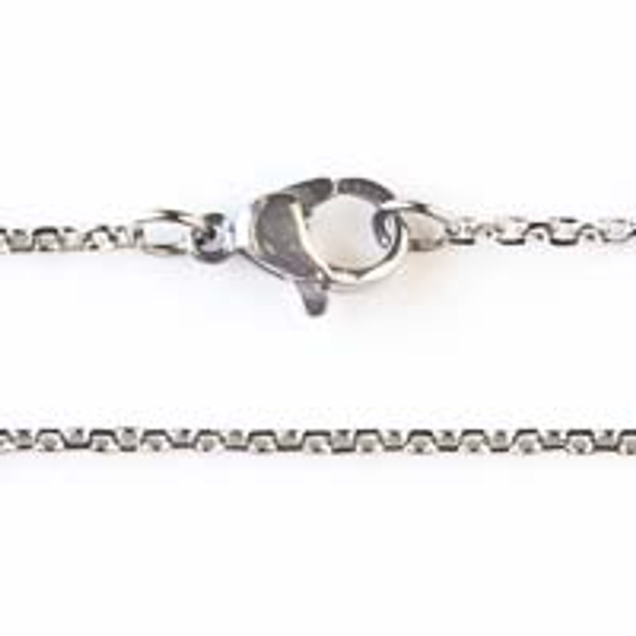 Sterling Silver Curb Chain (1mm) Necklace with Spring Clasp ~ 16