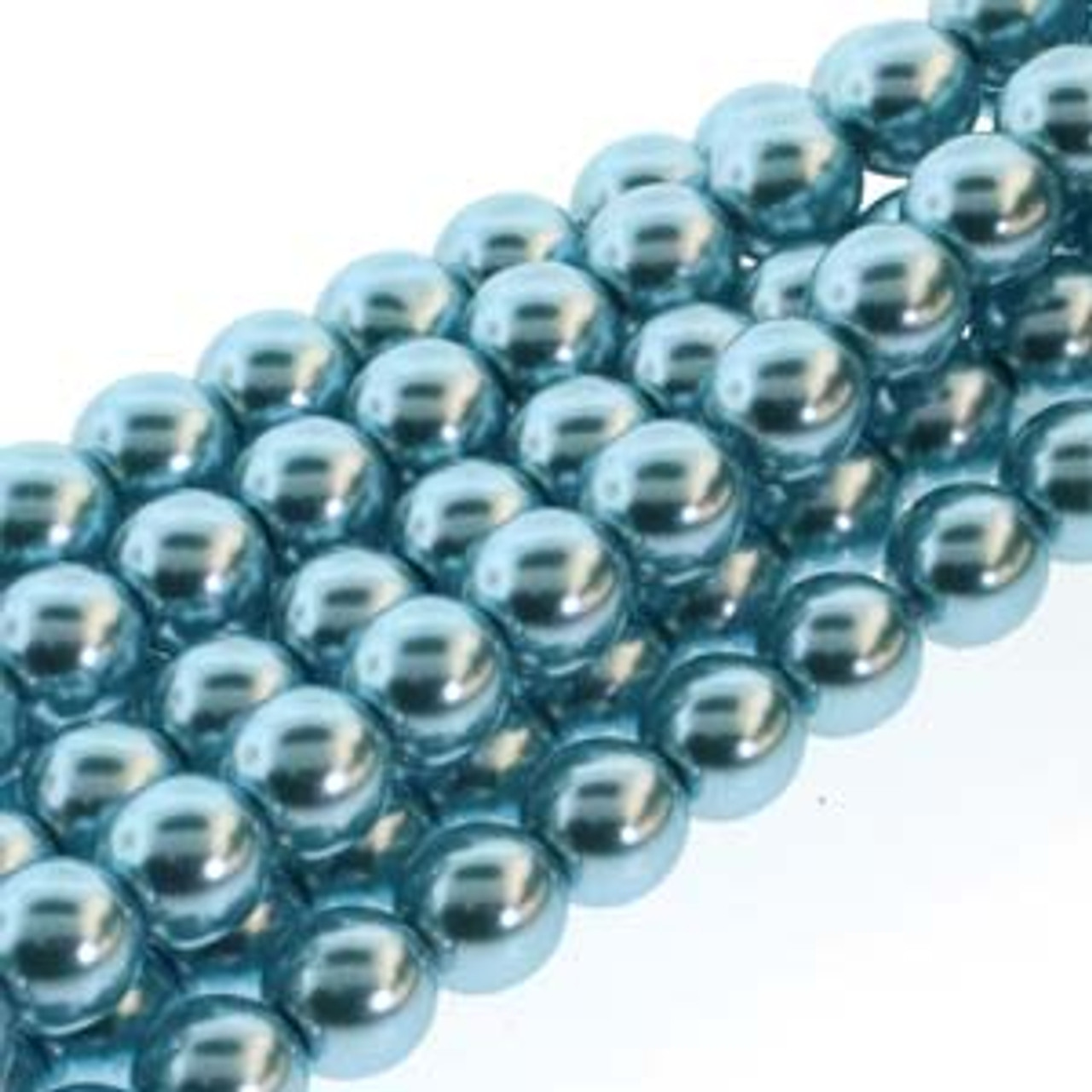 3mm Cerulean Glass Pearls - 150 Beads