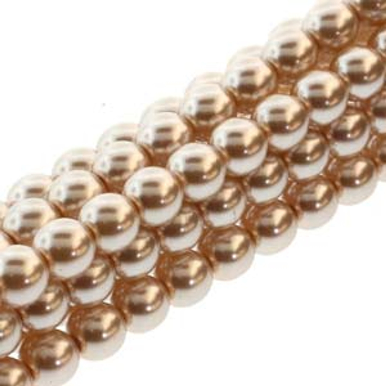 8mm Mauve Pearls - 75 Beads