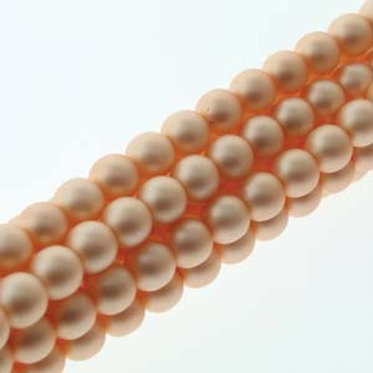 8mm Matte Pink Pearls - 75 Beads