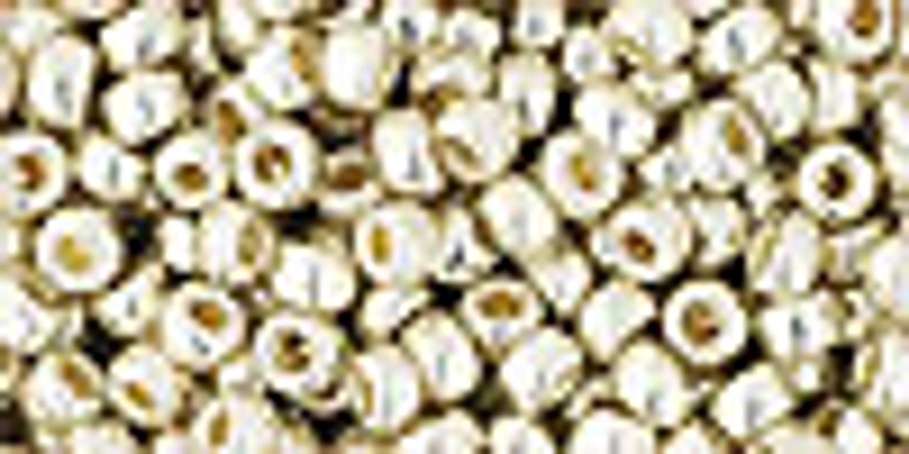 8/0 Toho PermaFinish Galvanized Aluminum Seed Beads (22 Grams) 8-PF558