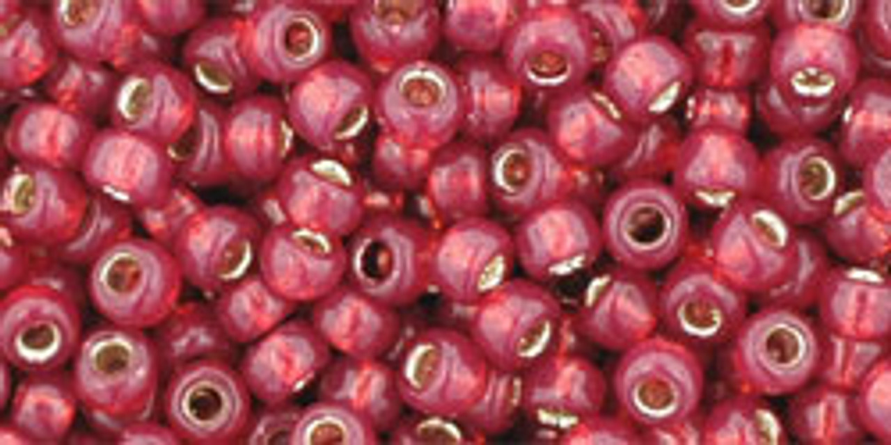 8/0 Toho Permafinish SL Milky Pomegranate Seed Beads (20 Grams) 08-PF2113