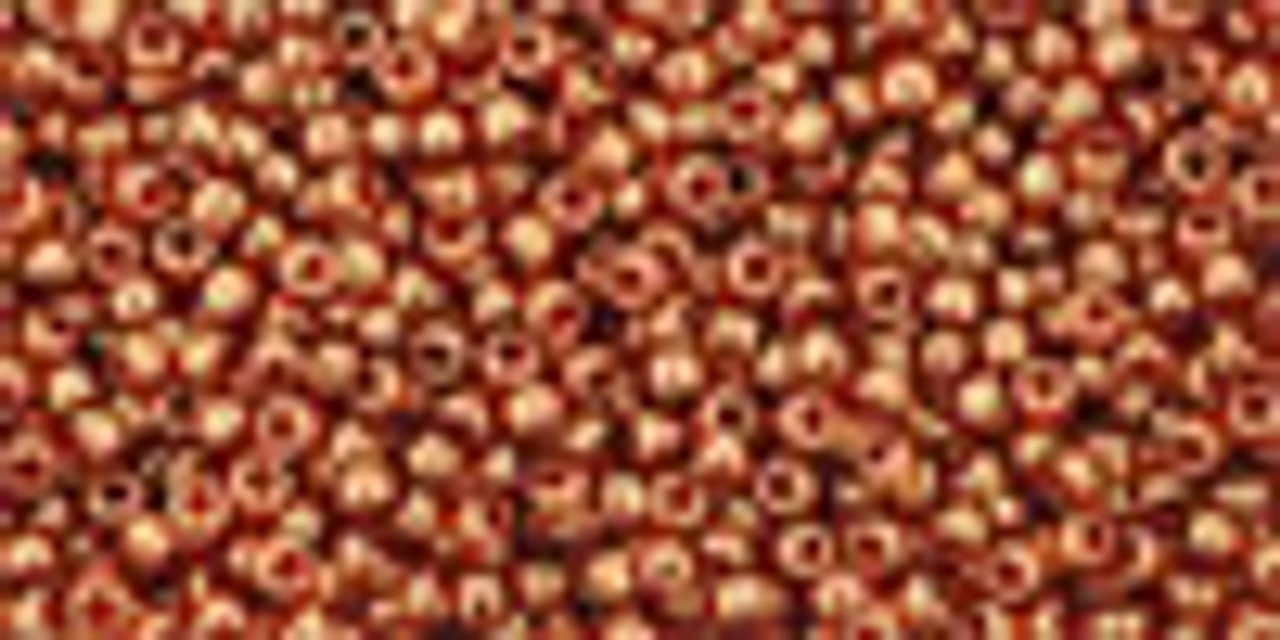 15/0 Gold Lustered African Sunset Toho Seed Beads (7.2 Grams) 15-329