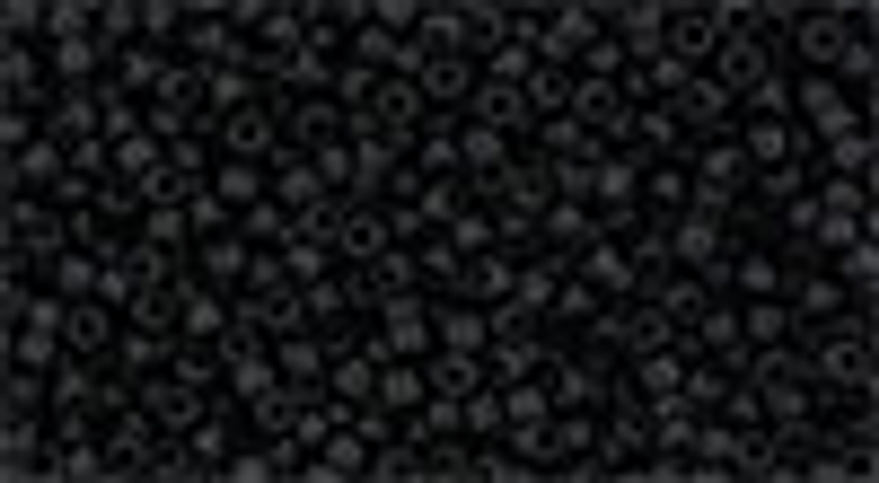 15/0 Semi Glazed Jet Seed Beads Toho (7.2 Grams) 15-2612F