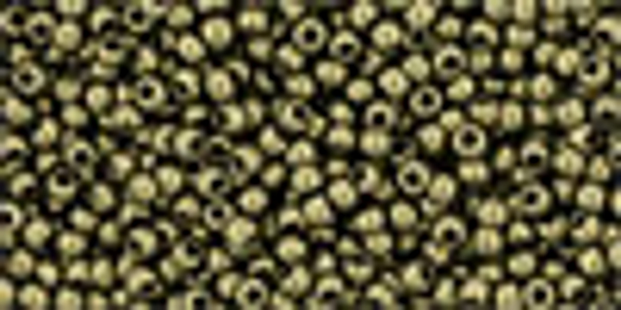11/0 Metallic Suede Gold Toho Seed Beads (22 Grams) 11-Y615