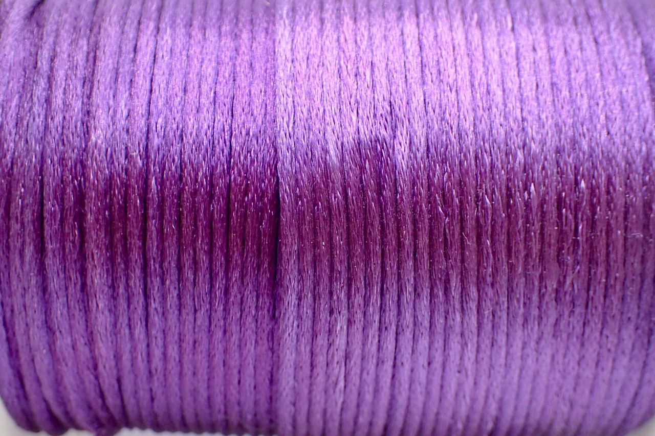 1.5mm Violet Rayon Rattail Cord - 2yds