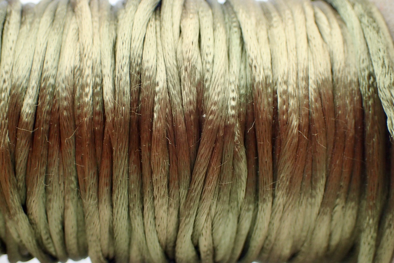 1.5mm Dark Olive Rayon Rattail Cord - 2yds