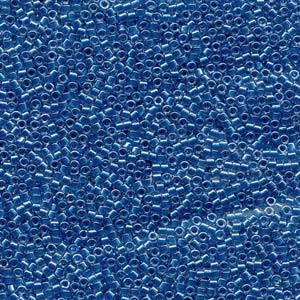 11/0 Sparkling Cerulean Blue Lined Crystal Delica Bead DB920 (7.2 Grams)