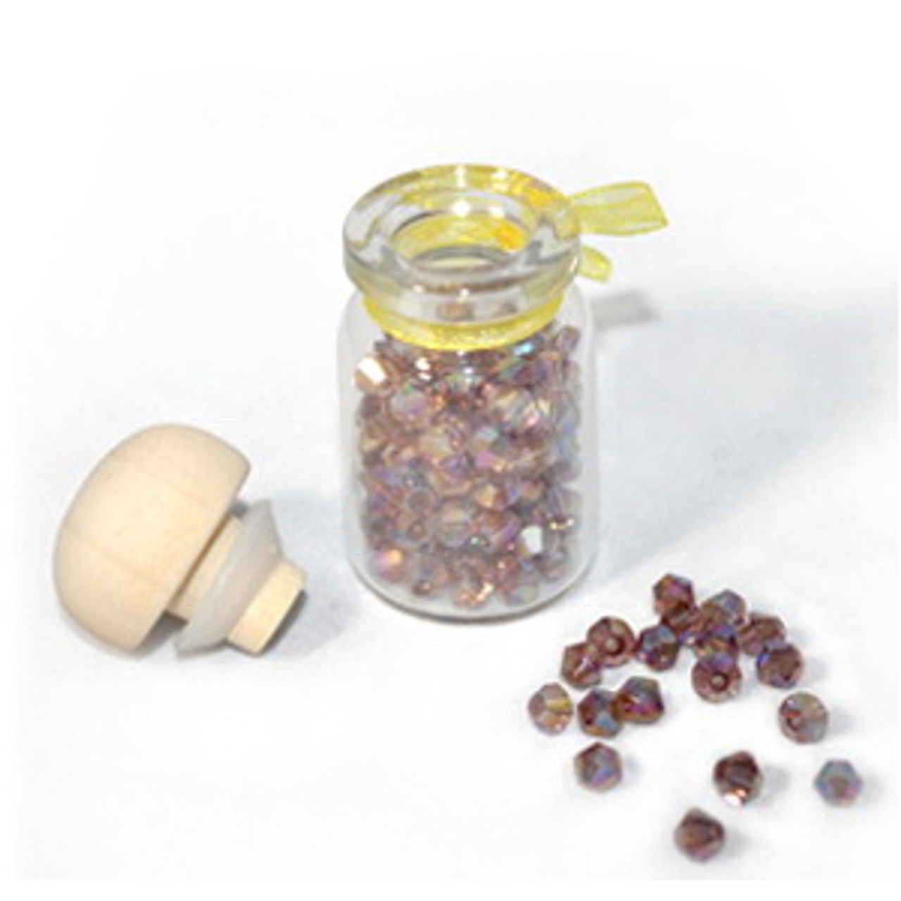 Medium Amethyst AB 6mm Thunder Polish Bicone Crystals #10AB Medium Amethyst AB 6mm Thunder Polish Bicone Crystals #10AB