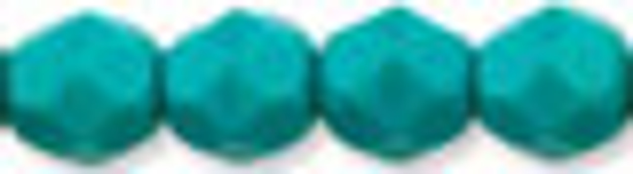 6mm Persian Turquoise Fire Polish Beads (25pk)