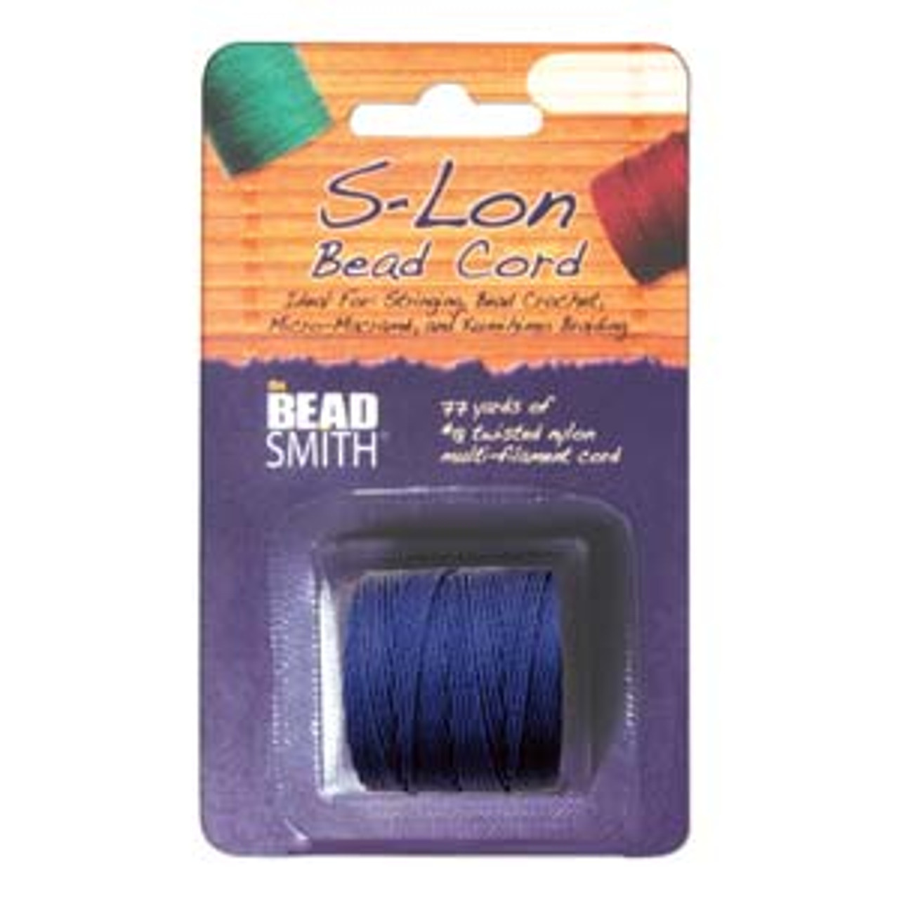 S-LON BEAD CORD TEX 210 1/CD CAPRI BLUE-Approx 77 Yards