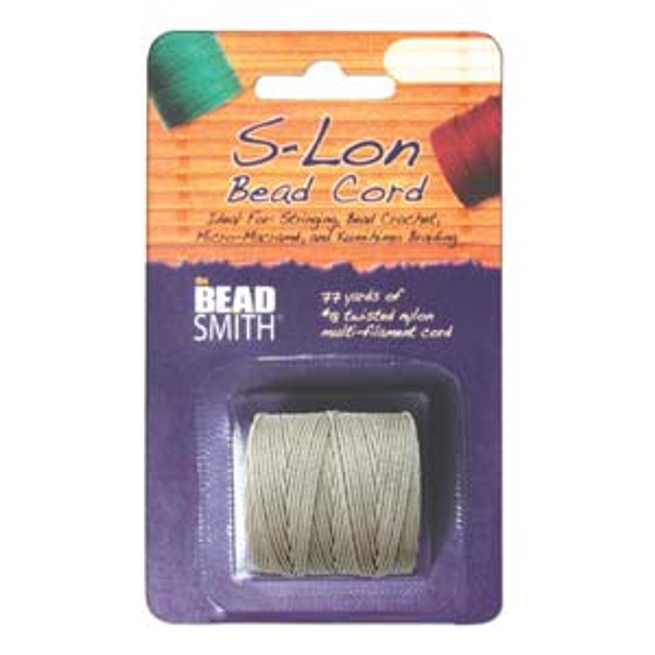 S-LON BEAD CORD TEX 210 1/CD LIGHT GREY-Approx 77 Yards