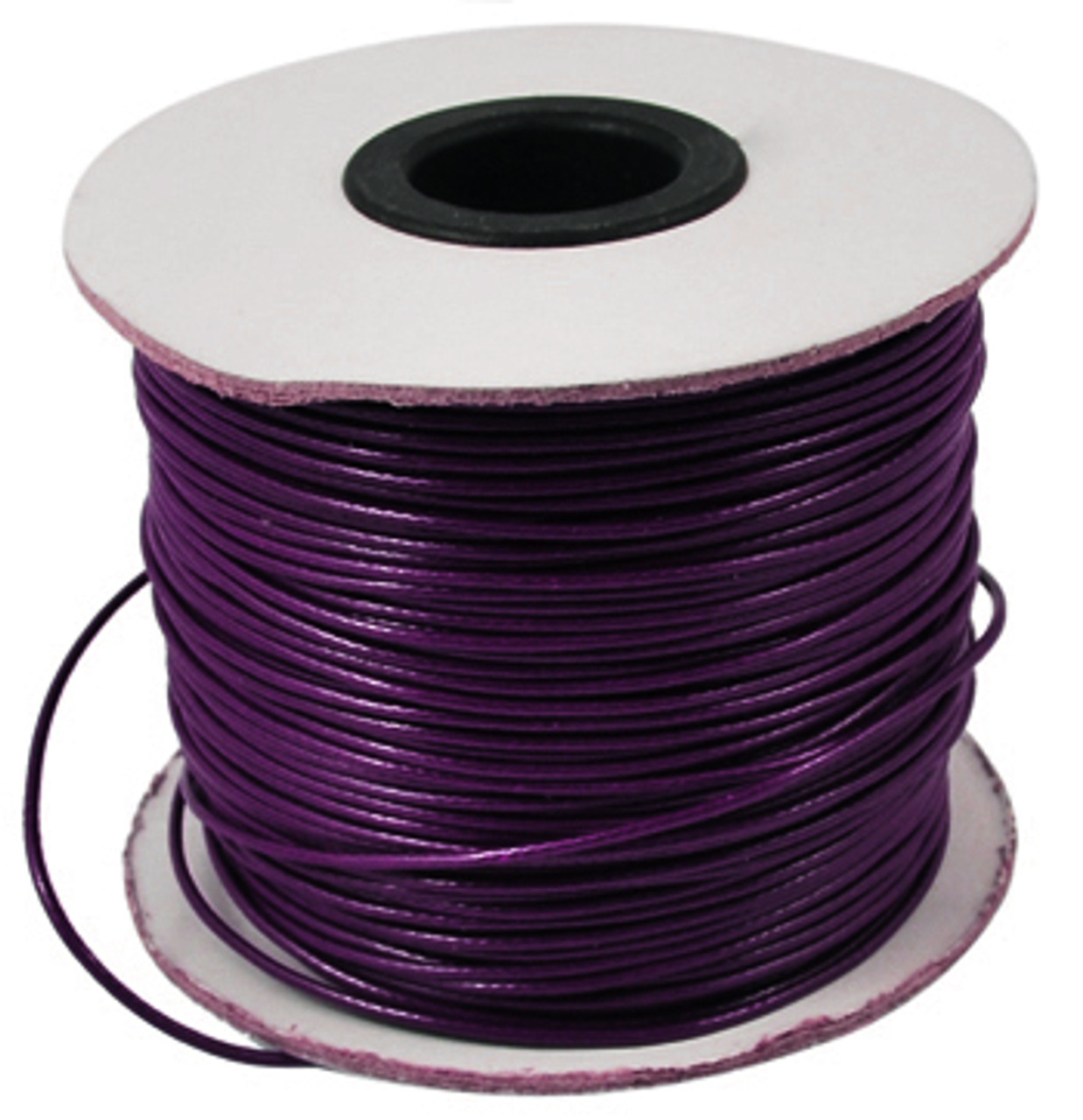 Korean Waxed Polyester Cord, Bead Cord, Purple, 1.5mm(Sold Per Yard)