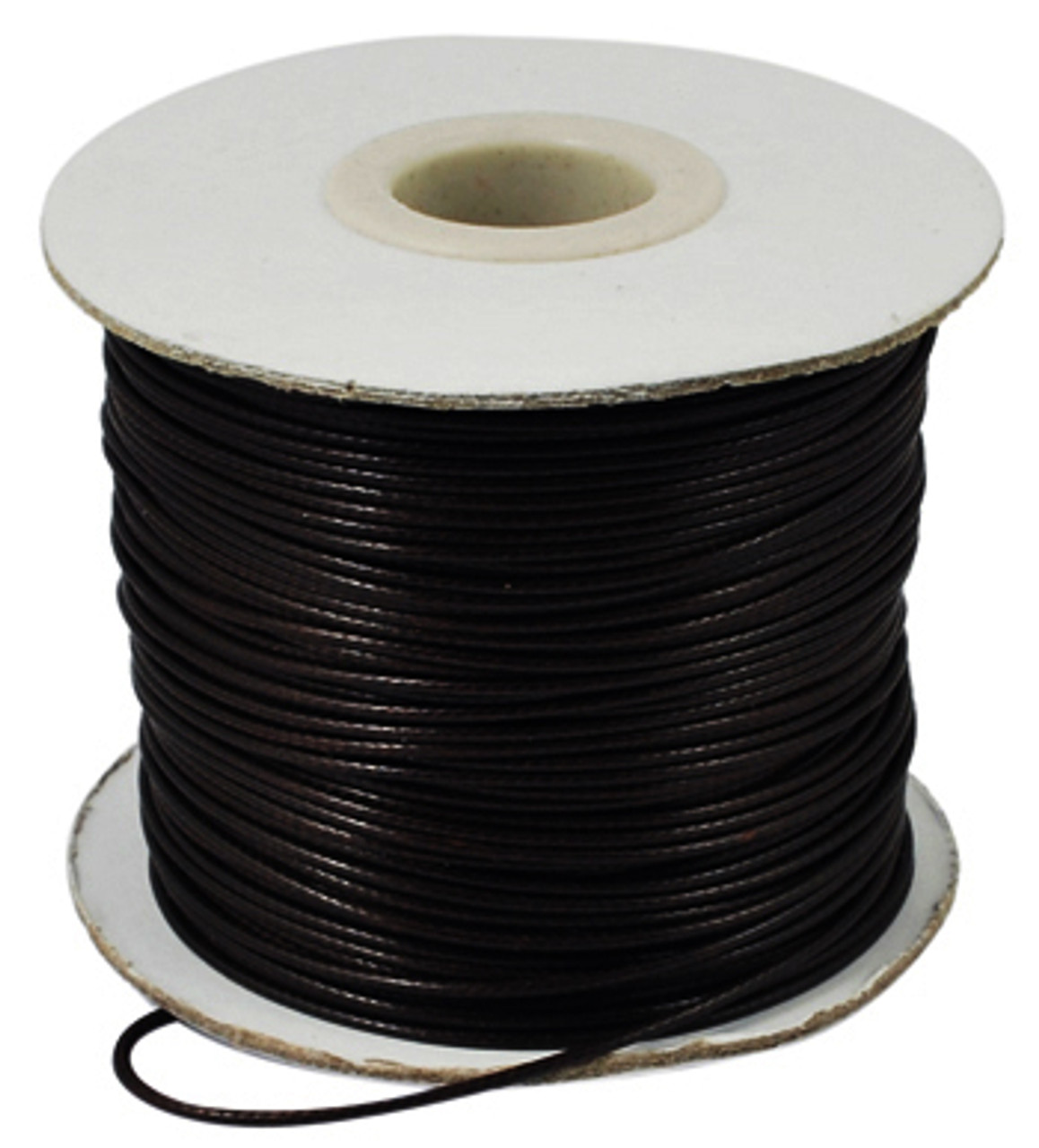 Korean Waxed Polyester Cord, Bead Cord, Black, 1.5mm(Sold Per Yard)