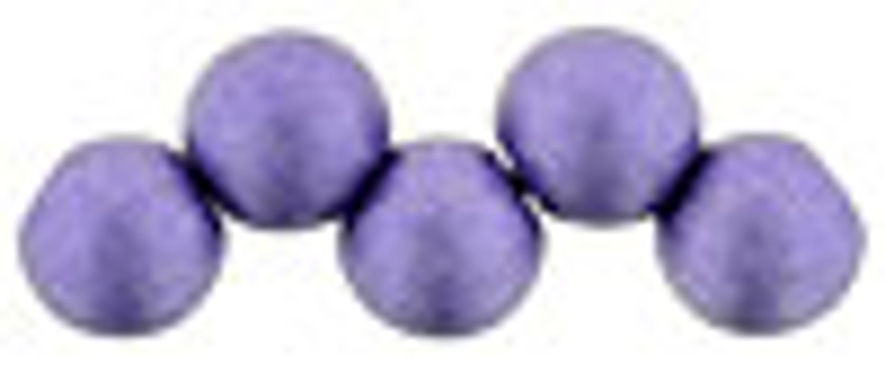 6mm Top Drilled Rounds - Satin Metallic Orchid - 25pc